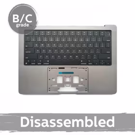 Tastatūra (ar korpusa rāmi) MacBook Pro 14" (2021) A2442 pelēka (8.5/10 izjaukta)