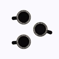 Aizsargstikls HARD DIAMOND kamerai (LENS) Iphone 15 Pro/15 Pro Max melns (3 gab.)