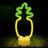 Neon LED on statīvs PINEAPPLE oranžs zaļš USB-C FSC-12 Forever Light