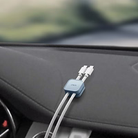 Uniq Pod pašlīmējošo kabeļu organizētāju komplekts, 8 gab., pelēks / krīta pelēks