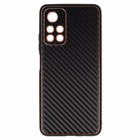 TEL PROTECT Leather Carbon viedtālruņa apvalks Xiaomi Redmi Note 11 5G/Note 11S 5G/Poco M4 Pro 5G melns