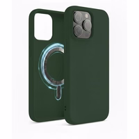 Maciņš "TM MagSafe Silicone" iPhone 13 / Zaļš /
