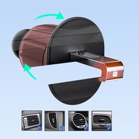 Dudao F2+ smartphone turētājs for the air vent with clamp - melns