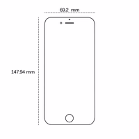 Rūdīts 2,5D stikls iPhone 7 Plus / 8 Plus tālrunim