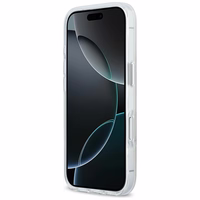 Karl Lagerfeld IML Karl & Choupette Peekaboo Logo MagSafe Maciņš for iPhone 17 Pro - balts