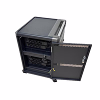 Ewent EW1703 portable device management cart/cabinet melns, pelēks