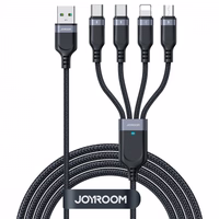 USB Kabelis Joyroom "4in1 / S-A18" melns 120cm