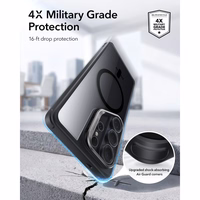 ESR Classic Hybrid Kickstand MagSafe futrālis Samsung Galaxy S26 Ultra - caurspīdīgs, melns