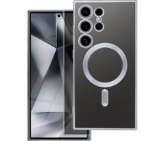 ELECTRO MAG COVER viedtālruņa apvalks ar MagSafe SAMSUNG S24 Ultra sudraba krāsā