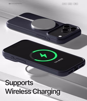 Korpuss Mercury Pure Magsafe Silicon Case Apple iPhone 17 Pro tumši zils