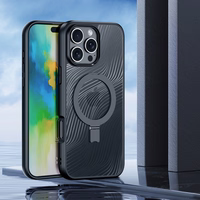 Dux Ducis Aimo Mag vāciņš ar MagSafe un statīvu iPhone 16 Pro Max - melns