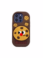 Maciņš 3D BISCUIT AR STATĪVU IPHONE 16 PRO