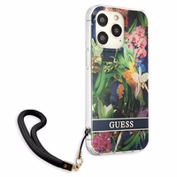 Guess GUHCP13LHFLSB iPhone 13 Pro / 13 6.1" zils/zils cietais apvalks Ziedu Siksniņa