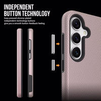 Perfectionists Trīsstūra korpuss Samsung A165 A16 4G/A166 A16 5G rozā zelts