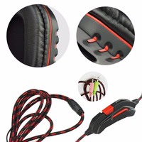 ART vadu austiņas spēlēm Jack 3,5 mm ar mikrofonu NEMEZIS melnas