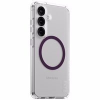 CARE by PanzerGlass Flagship Urban Combat Purple QI viedtālruņa apvalks Samsung Galaxy S25 - caurspīdīgs