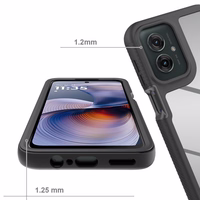 Tech-Protect Defense viedtālruņa apvalks Motorola Moto G15 / G15 Power / G05 / E15 - melns