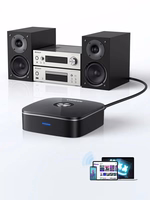 Bluetooth adaptera uztvērējs Ugreen CM123 2xRCA/AUX Bluetooth 5.0 melns (30445)