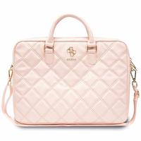 Guess Quilted 4G soma 16" klēpjdatoram - rozā