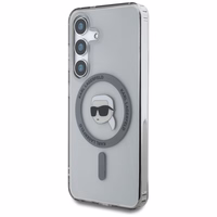 Viedtālruņa apvalks Karl Lagerfeld Button Karl Head Printed Logo Magnētiskais Samsung Galaxy S25 melns