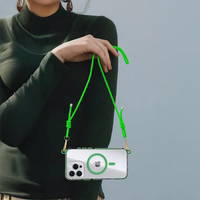 Aizsargstikls Tel Protect Strap Clear Case Iphone 17 Pro Max - zaļš