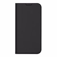 Dux Ducis Skin Pro viedtālruņa apvalks iPhone 16 Plus ar atveramu vāciņu un karšu nodalījumu - melns