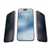 Benks rūdīts stikls Air Shield Privacy (TF70) iPhone 17 Pro Max melns - 10 gab