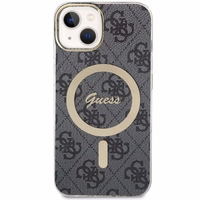 Guess GUHMP14MH4STK iPhone 14 Plus/ 15 Plus 6.7" melns/melns hardcase 4G MagSafe