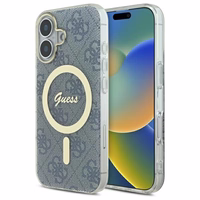 Guess IML 4G MagSafe viedtālruņa apvalks iPhone 16 - zils