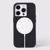 maciņš-Mate Silicone MagSafe - maciņš iPhone 15 Pro (melns)