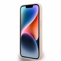 DKNY ādas rūtainais mono raksts un drukātas svītras viedtālruņa apvalks iPhone 15/14/13 - rozā