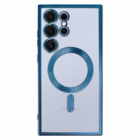 Metāla magnētiskais viedtālruņa apvalks Samsung Galaxy S24 Ultra zils