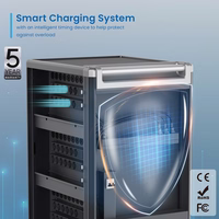 Ewent EW1701 portable device management cart/cabinet Portable device management cabinet melns, pelēks