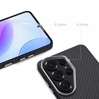 Tech-Protect Ion Carbon MagSafe Maciņš for Samsung Galaxy S26 Ultra - melns and sudraba