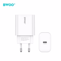 BWOO wall lādētājs CDA233 PD 20W 1x USB-C balts