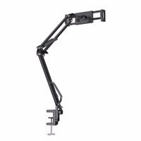 YESIDO galda/gultas turētājs C296 2in1 (planšetei + tālrunim) 64CM melns