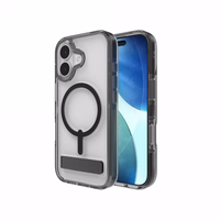 ZAGG Santa Cruz Snap KS MagSafe Maciņš with Stand iPhone 17 - Clear and Melns