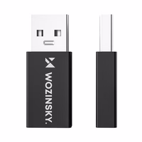 Wozinsky WAAC-01 USB-A - USB-C OTG adapteris – melns