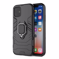 Ring Armor viedtālruņa apvalks iPhone 15 melns