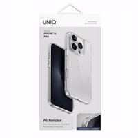 Uniq Air Fender viedtālruņa apvalks iPhone 16 Pro - caurspīdīgs