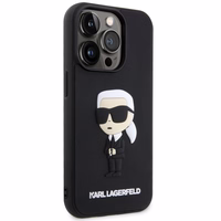 KARL LAGERFELD KLHCP14X3DRKINK IPHONE 14 PRO MAX 6.7 "MELNS/MELNS HARDCASE RUBBER IKONIK 3D
