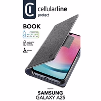 Cellularline Book maciņš - maciņš Samsung Galaxy A25 5G (melns)