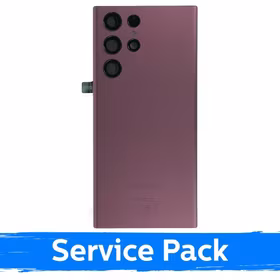 Aizmugurējais vāciņš Saderīgs ar Samsung S908 S22 Ultra / Burgundy / (Service Pack)