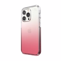 Speck Presidio Perfect-Clear + Ombre - iPhone 14 Pro maciņš with MICROBAN Coating (Clear / Vintage Rose Fade)