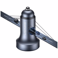 Auto lādētājs USAMS CC327 Aluminium 45W USB-A USB-C tarnish