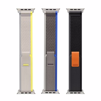 DUX DUCIS siksniņa YJ neilona Apple Watch 42 / 44 / 45 / 49 mm melna pelēka