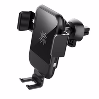 Rock Magnētiskais magnētiskais gravitācijas turētājs EDZ-03 indukcija uz ventilācijas atveri melns