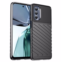 Thunder Case paredzēts Motorola Moto G62 5G silikona aizsargapvalks melns