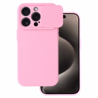 Camshield Soft viedtālruņa apvalks Iphone 15 Pro gaiši rozā