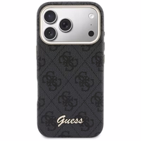 Guess 4G Script MagSafe futrālis iPhone 17 Pro - melns
